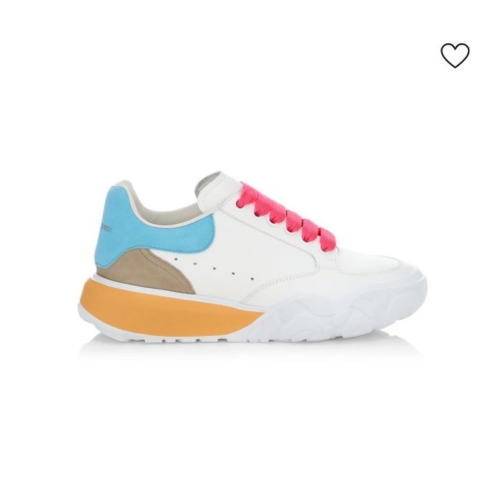 McQueen Court Colorblock Leather Sneakers size 9